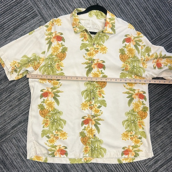 Tommy Bahama Aloha Men’s 100% Silk Hawaiian Short Sleeve Top Shirt Size XL - Picture 6 of 9